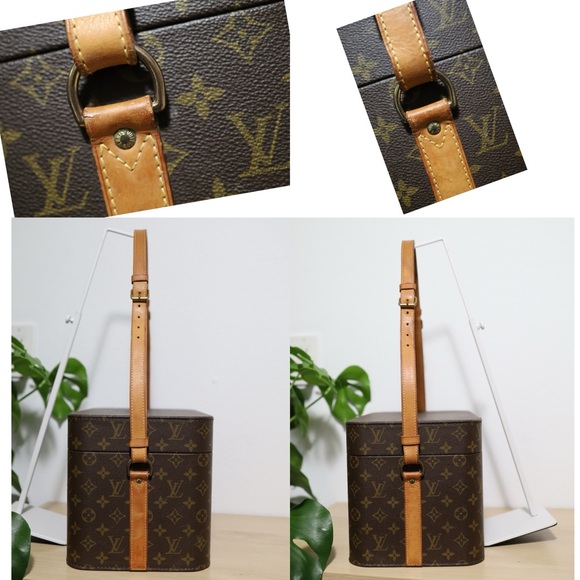 Louis Vuitton Beauty Cosmetic MakeUp Mono Hard Train Trunk Case Shoulder Bag Box - Picture 9 of 13